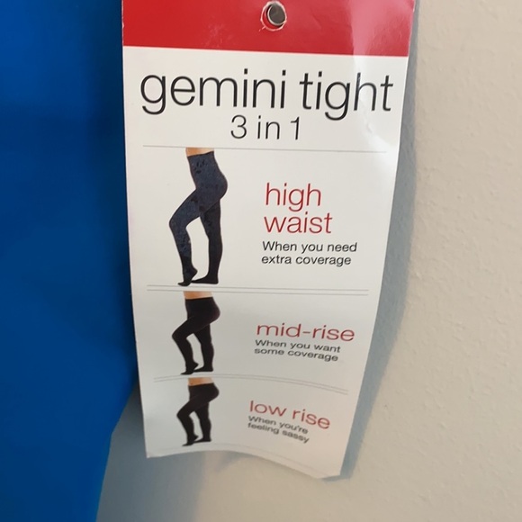 Pure Barre by Splits59 Gemini 3 in 1 Tights Turquoise - Picture 4 of 7